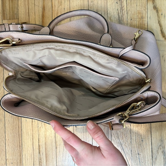 Michael Kors Haley Large Leather Satchel